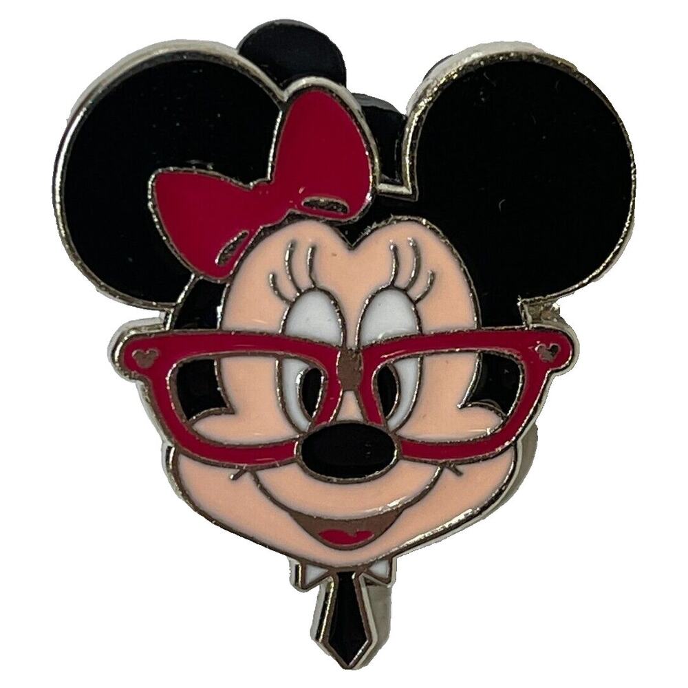 Disney Minnie Mouse Nerds Rock Head Collection Pin – Trading Character Pin